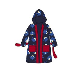 Sonic a sündisznó Light Blue Dark Blue children's robe 3-8 years