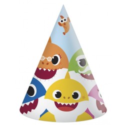 Baby Shark Fun in the Sun party hat, 6 pcs