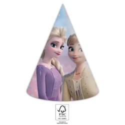 Chapeau de fête Disney Frozen Wind, Shako 6 pièces FSC