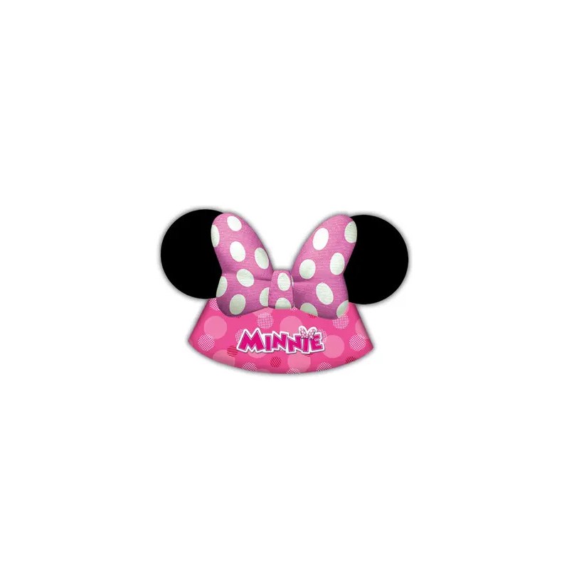 Chapeau de fête Disney Minnie Junior, Shako 6 pièces