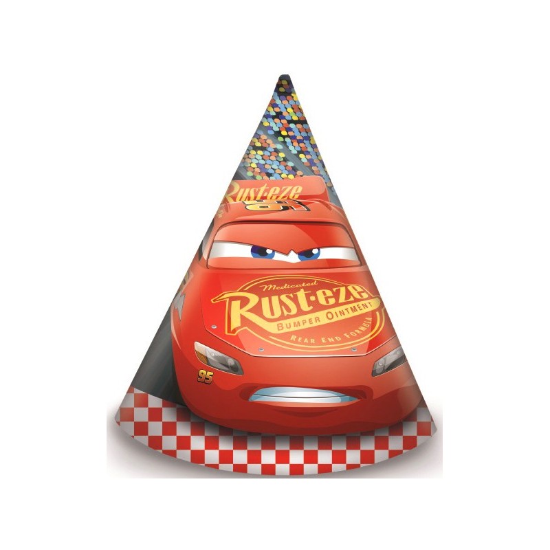 Disney Cars Arena Race Party hat, 6 pcs