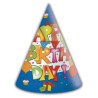 Happy Birthday Kokliko Happy Birthday Party Hat, Cone 6 pcs