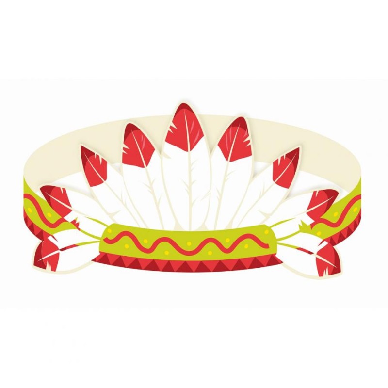 Bandeau indien pour fête indienne, 3 pièces