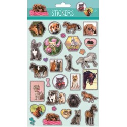 Animals holographic foam sticker