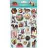 Animals holographic foam sticker