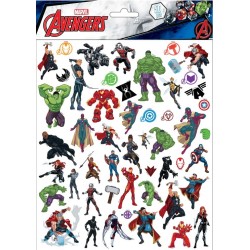 Lot d'autocollants à bulles Avengers, 50 pièces