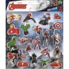 Avengers puffy foam sticker with silver decoration