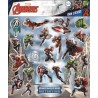 Avengers puffy foam sticker with silver decoration