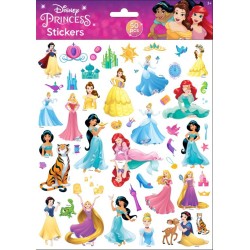 Lot de 50 autocollants à bulles Princesses Disney