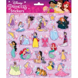 Disney Princess foam sticker with glitter decoration