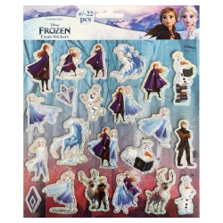 Disney Frozen puffy foam sticker set with silver decoration