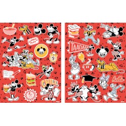 Disney Mickey  Red hologram sticker set