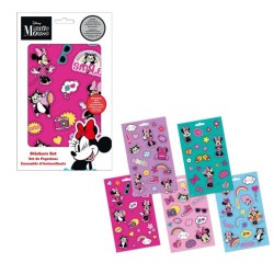 Lot de 5 feuilles d'autocollants mignons Disney Minnie