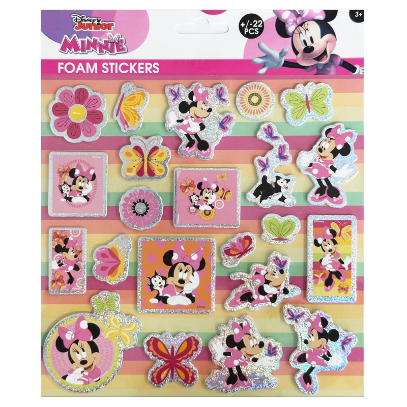 Disney Minnie  puffy foam sticker set with silver decoration