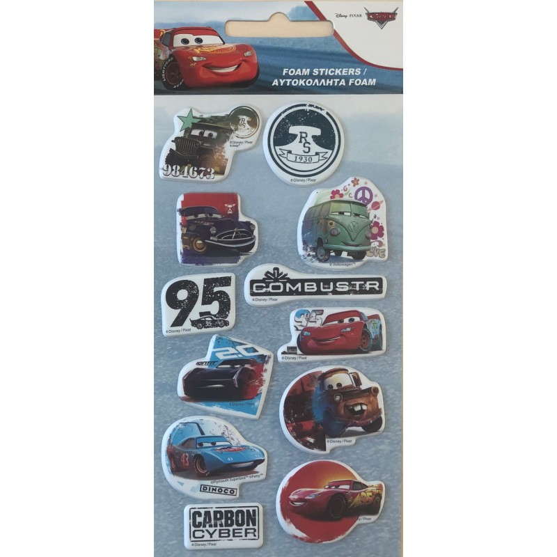 Autocollant en mousse gonflée Disney Cars Adventure