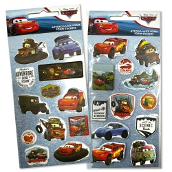 Disney Cars Adventure puffy sponge sticker set