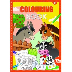 Farm  coloring book 72 pages