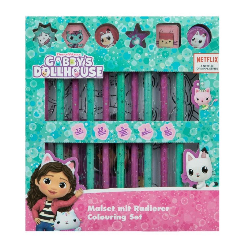 Gabby's Dollhouse Friends coloring set