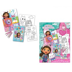 Gabby's Dollhouse Smoothie Land coloring set