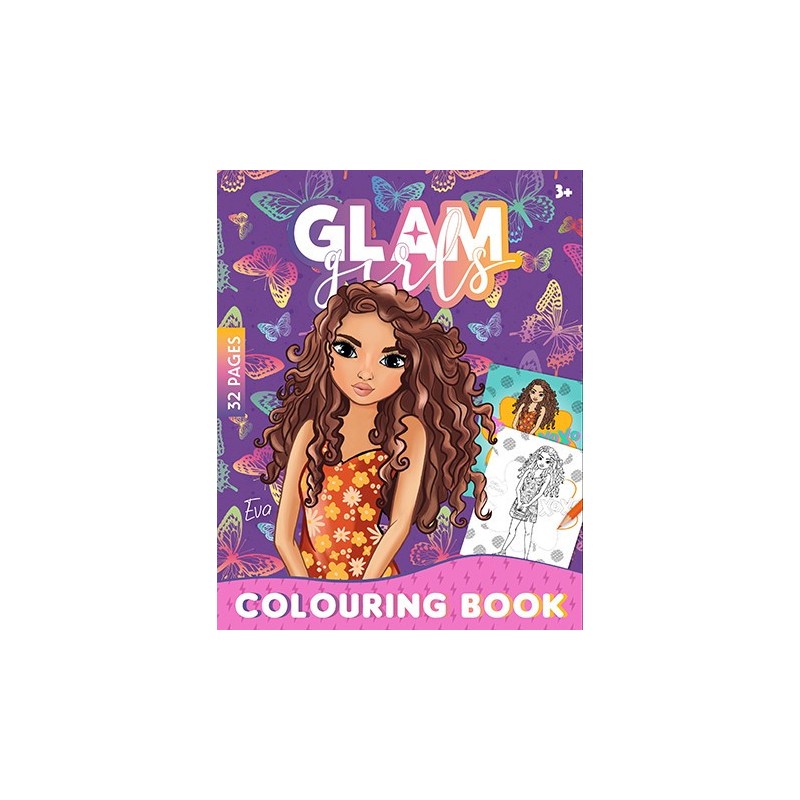 Livre de coloriage Girl Power Glam Girls Eva 32 pages