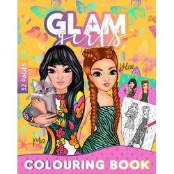 Girl Power Glam Girls Mia, Khloe coloring book 32 pages