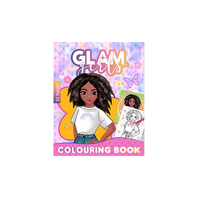 Livre de coloriage Girl Power Glam Girls Nora 32 pages