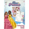 Livre de coloriage Princess True avec autocollants 16 pages