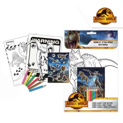 Jurassic World coloring + sticker set