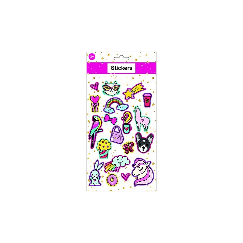 Colour Girls' Puffy Foam Sticker Set