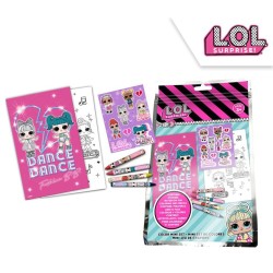 LOL Surprise coloring + sticker set