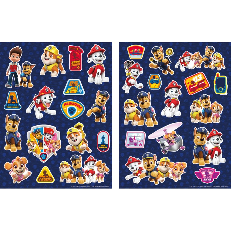 Paw Patrol Blue hologram sticker set