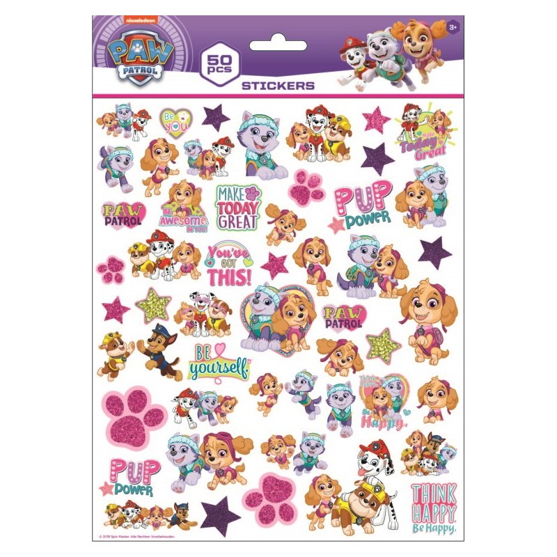 Paw Patrol bubble sticker 50 pcs