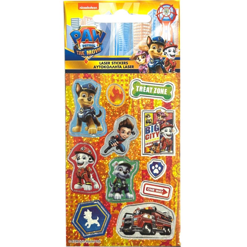 Paw Patrol holographic sticker set