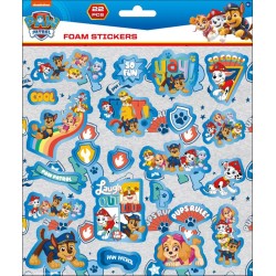 Paw Patrol puffy foam sticker with blue decoration