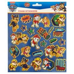 Paw Patrol puffy foam sticker set with gold decoration