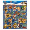 Paw Patrol puffy sponge sticker set with gold decoration