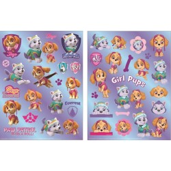 Paw Patrol Skye and Everest hologram sticker set