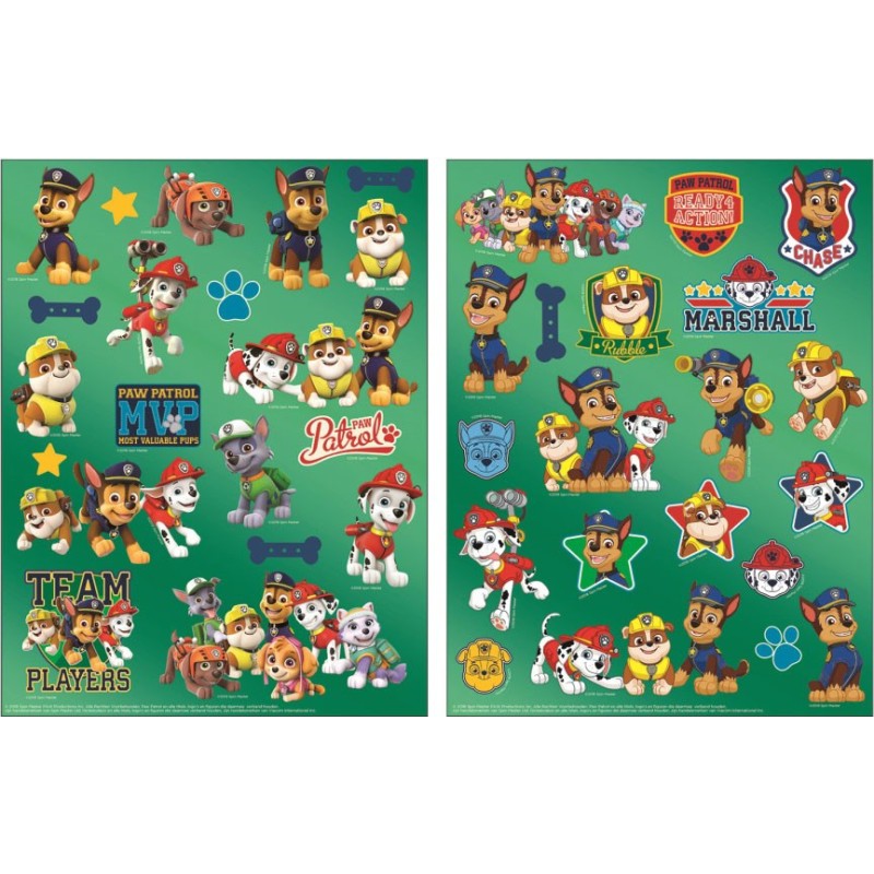 Paw Patrol Team holographic sticker set