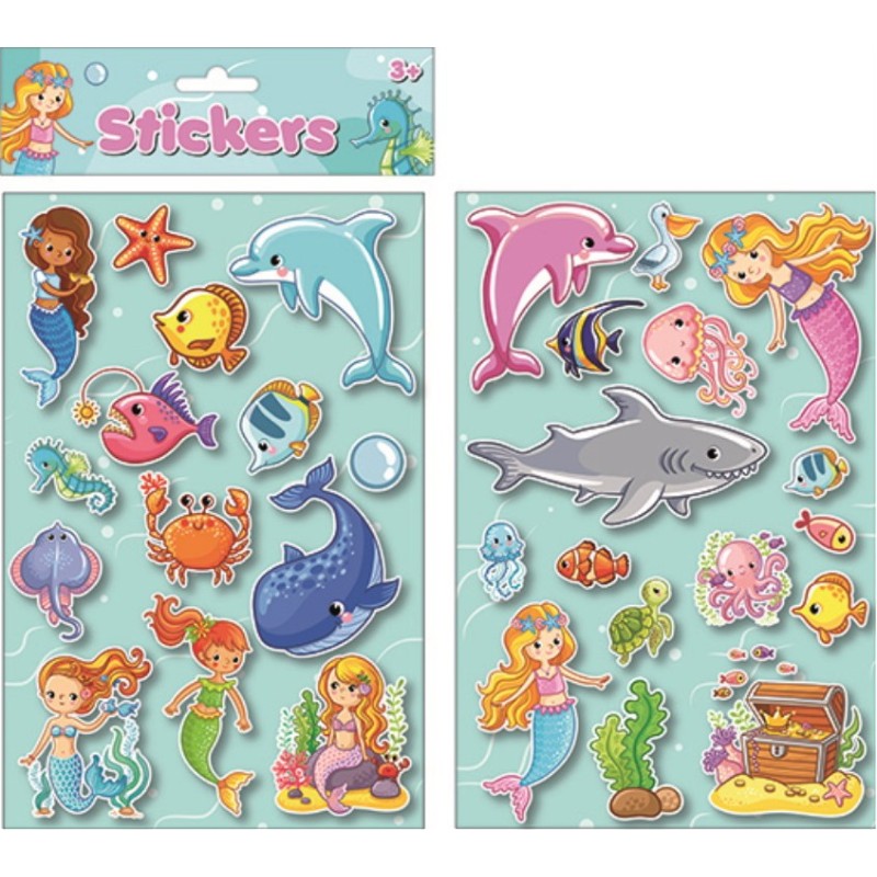 Ocean puffy sticker set