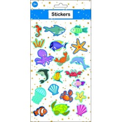 Ocean puffy sponge sticker set