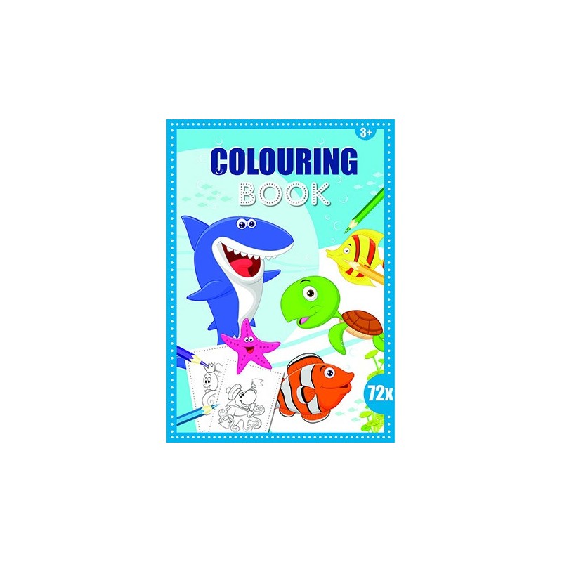 Ocean Ocean Coloring Book 72 pages