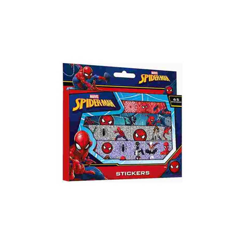 Spiderman 65-piece sticker set