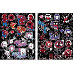 Spiderman Each Dark holographic sticker set