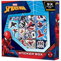 Lot de 9 feuilles d'autocollants Spiderman Variant dans une boîte