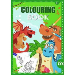 Dragon coloring book 72 pages