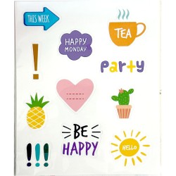 Colour Feeling sticker set, 3 sheets