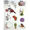 Spring Birds glitter sticker set 3 sheets