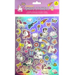 Unicorn hologram sticker set 2 sheets