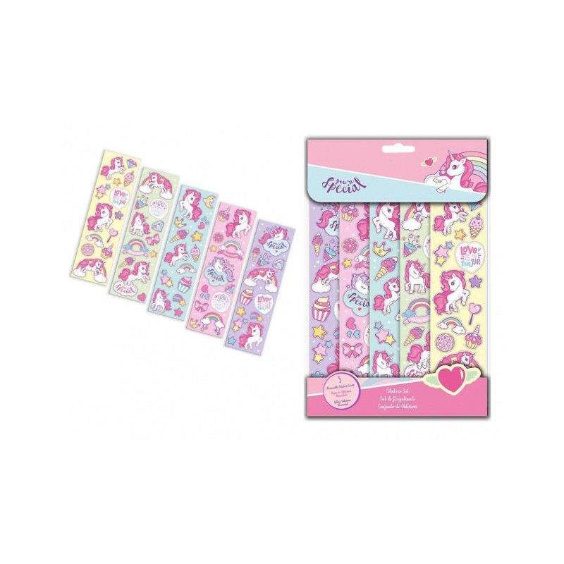 Unicorn Special sticker set 5 sheets