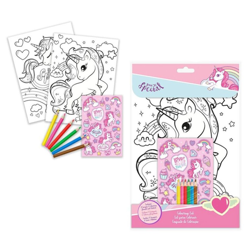 Unicorn Special Coloring + Sticker Set